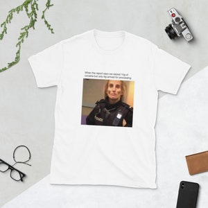 Lustiges Polizei Sesh Kurzärmeliges Unisex T-Shirt