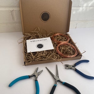 Wire Crafting Kit - Wire Tutorial Kit - Christmas Gift for Her - Eco Friendly Xmas Present - Beginner Crafts - Wire Art Kit - Wire Supplies