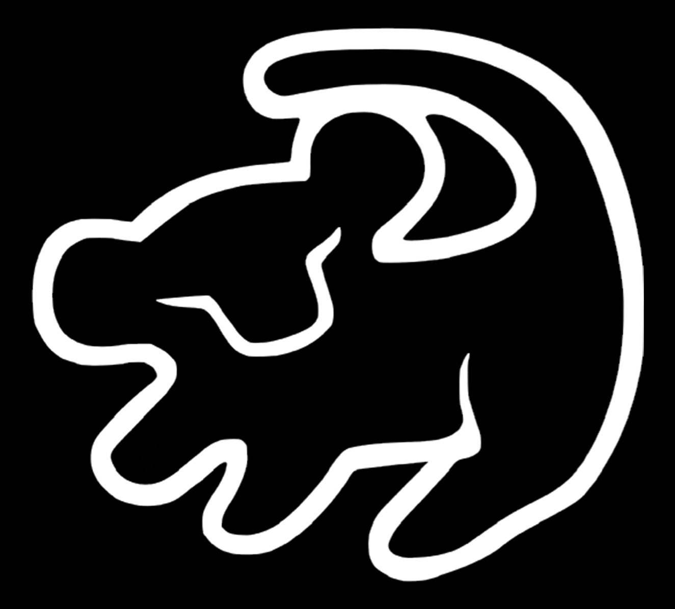 Vinyl Decal Simba from Lion King Etsy