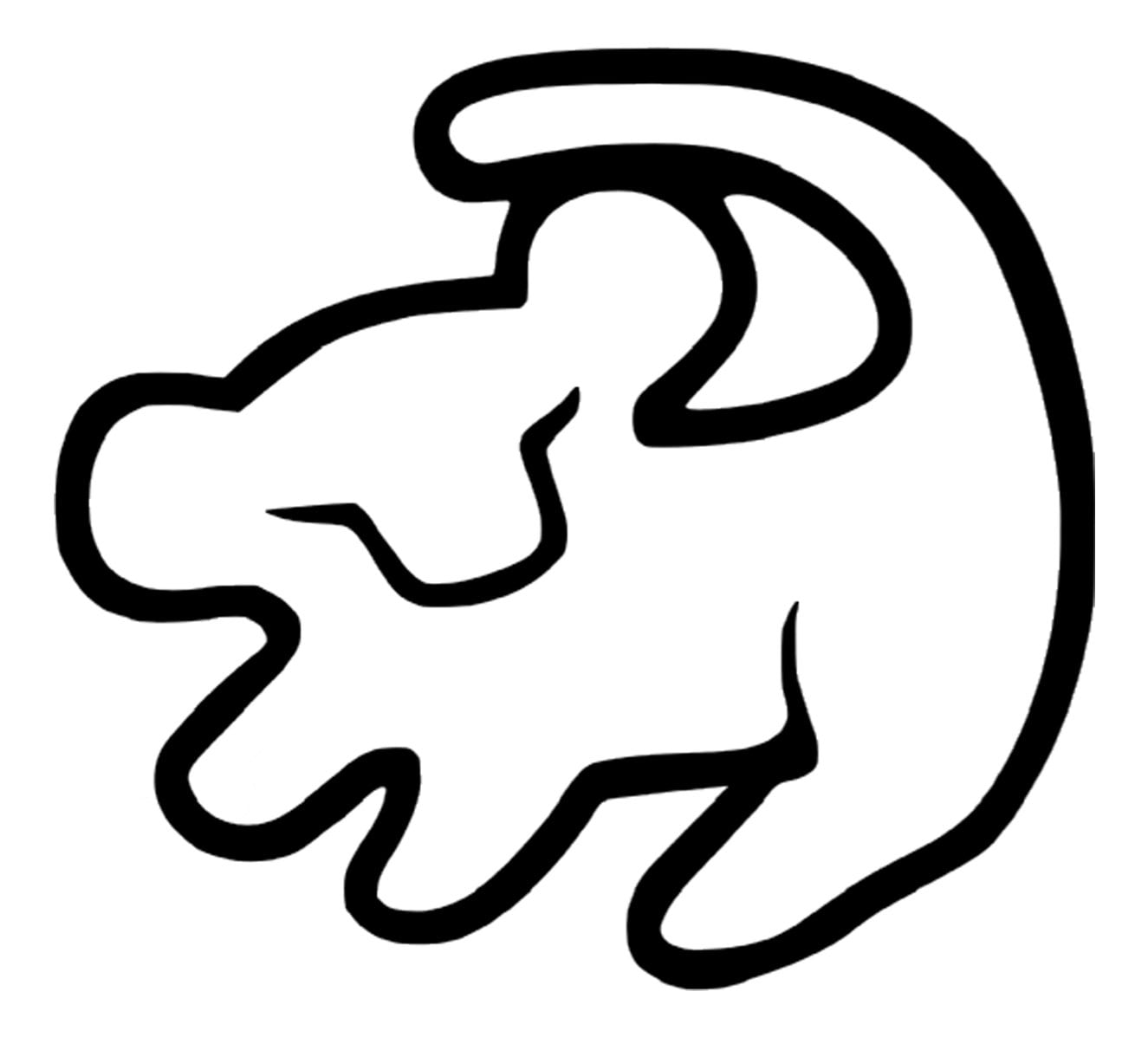 Vinyl Decal Simba from Lion King Etsy