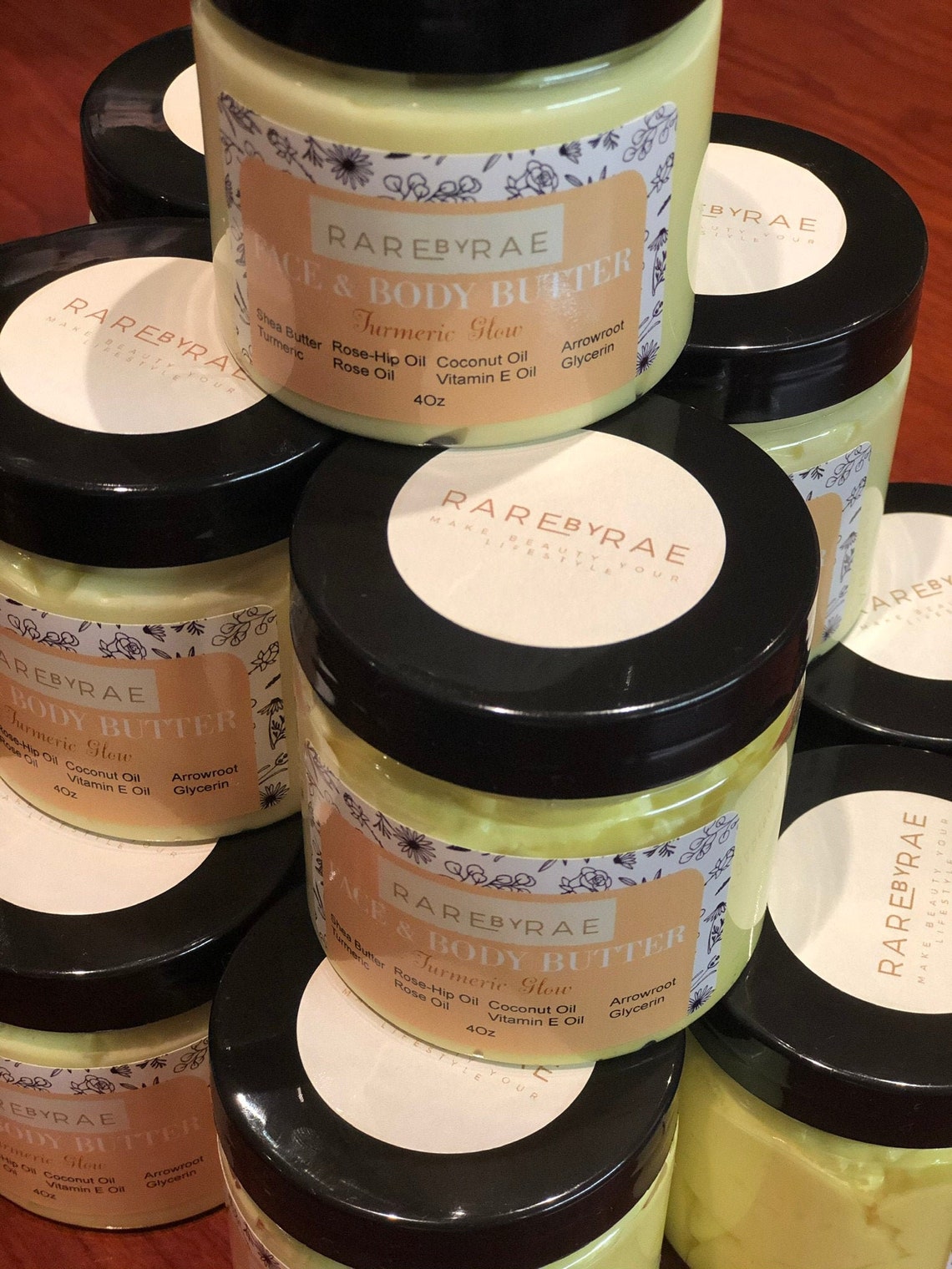Turmeric Glow Shea Body Butter Vegan Body Butter Whipped Etsy