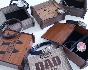 Personalized Wooden Keepsake Box – Custom Engraved Small Gift Box for Couple, Husband or Wife – Romantic Anniversary Gift, Wedding Keepsake