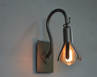 Rustic Style Wall Lamp,Forged Wall Sconce,Vanity Light