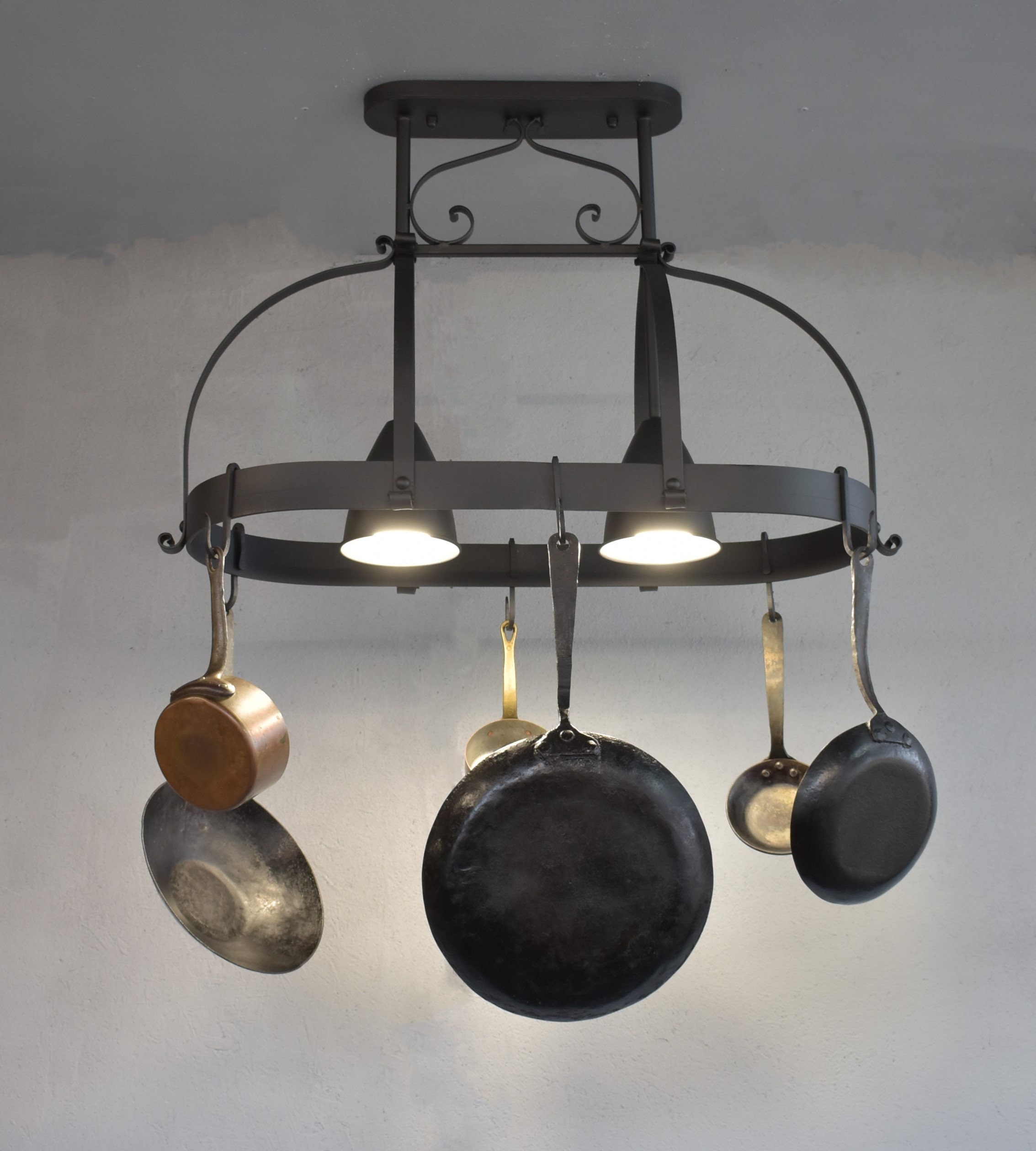 Forged Kitchen Pot Rack,kitchen Island Light Fixture,wrought Iron