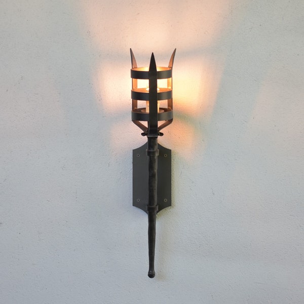 Medieval Wall Lamp,Forged Wall Sconce,Torch Lamp,Medieval Style Wall Lamp,Torch Lamp,Castle Lighting,Gothic Style Lights