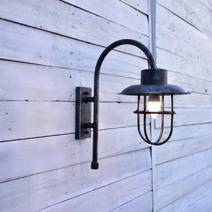 Hand Forged Wall Lamp,Forged Iron Lamp,Rustic Farmhouse Sconce,Rustic Lantern