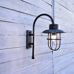 Hand Forged Wall Lamp,Forged Iron Lamp,Rustic Farmhouse Sconce,Rustic Lantern