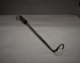 Forged Steak Turner,Steak Flipper,Wooden Handle BBQ Tool