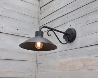 Barn Wall Lamp,Wrought Iron Porch Lamp