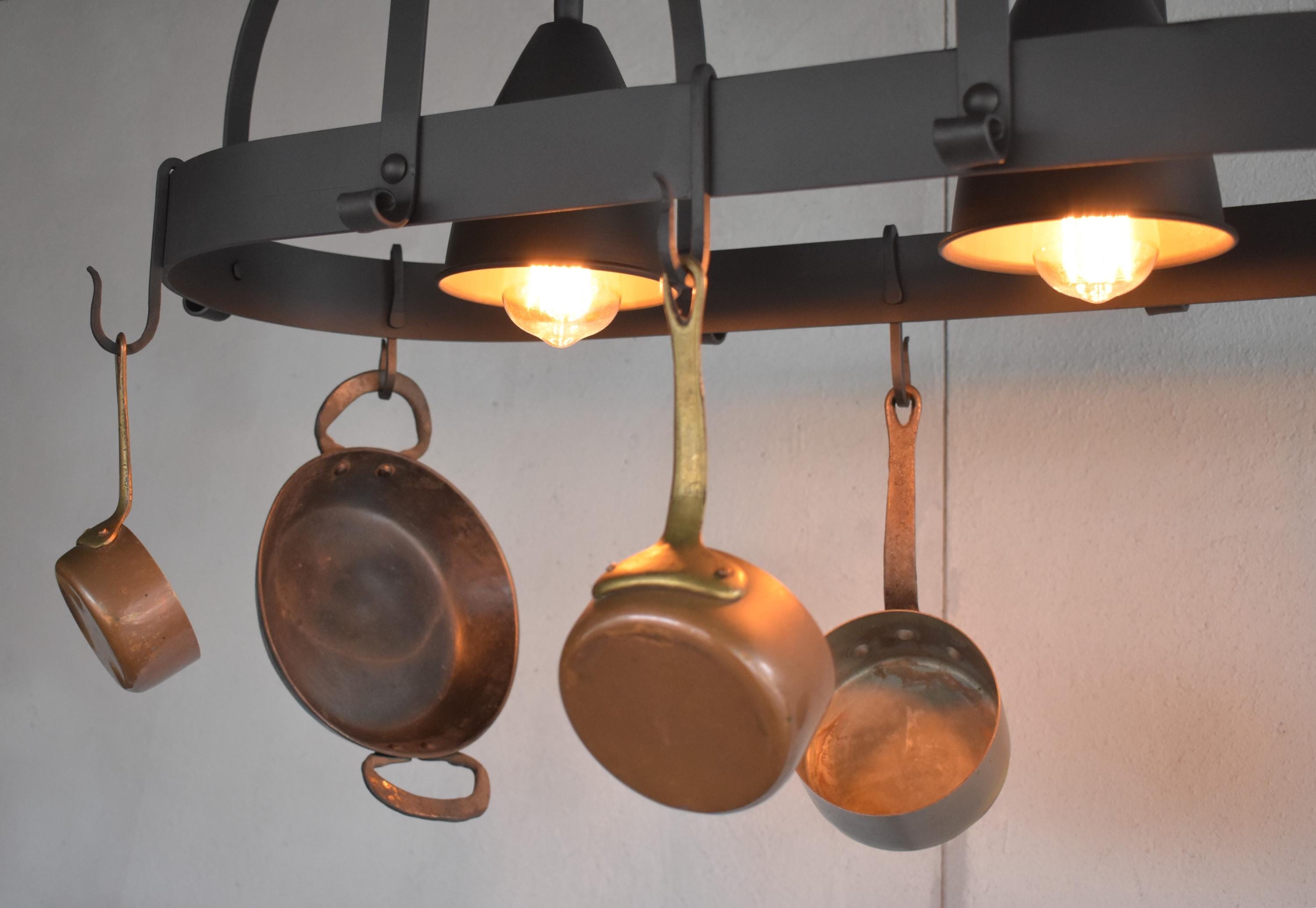 Forged Kitchen Pot Rack,kitchen Island Light Fixture,wrought Iron