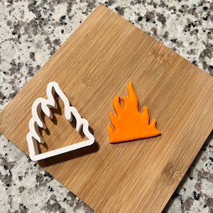 FIRE FLAME Fondant Cutter, Clay Cutter