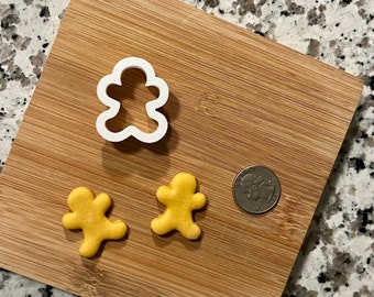 GINGERBREAD MAN Polymer Clay Cutter, Fondant Cutter