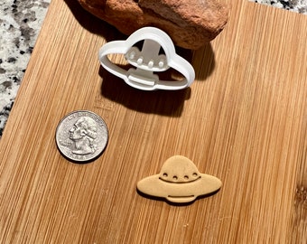 FLYING SAUCER, UFO, Spaceship Polymer Clay Cutter, Fondant Cutter