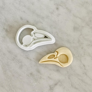 RAVEN SKULL Polymer Clay Cutter, Fondant Cutter, Pottery
