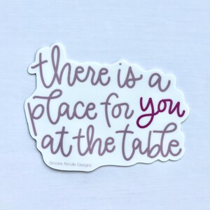 Inspirational Christian Vinyl Sticker: There Is a Place For You - Waterproof Decal