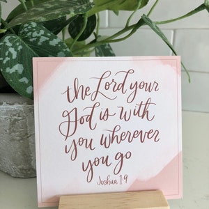 Encouragement Scripture Card | Hand-Lettered Bible Verse Card Set for Comfort & Hope | Scripture Cards | Christian Gift for Women
