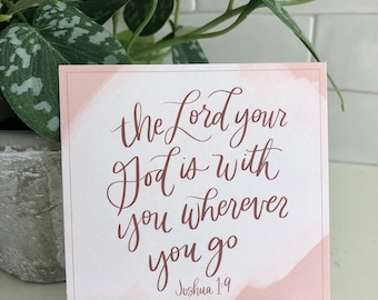 Hand-Lettered Encouragement Scripture Card Set | Bible Memory Verse Cards | Christian Gift for Women | Faith Gifts | Bible Study Gift
