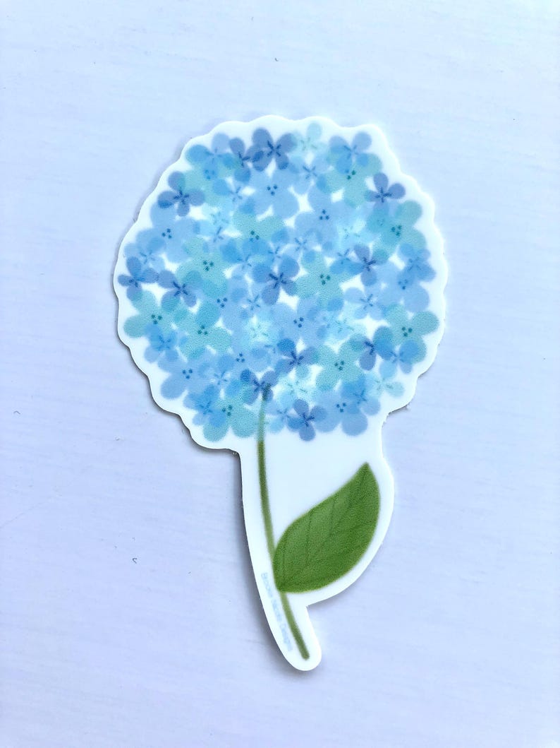 Hydrangea Waterproof Sticker | Nantucket Sticker | Cape Cod Sticker ...