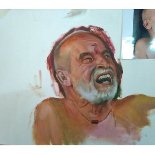 Custom oil colour portrait on canvas, bedroom decor, child wedding family portrait shops commission painting
