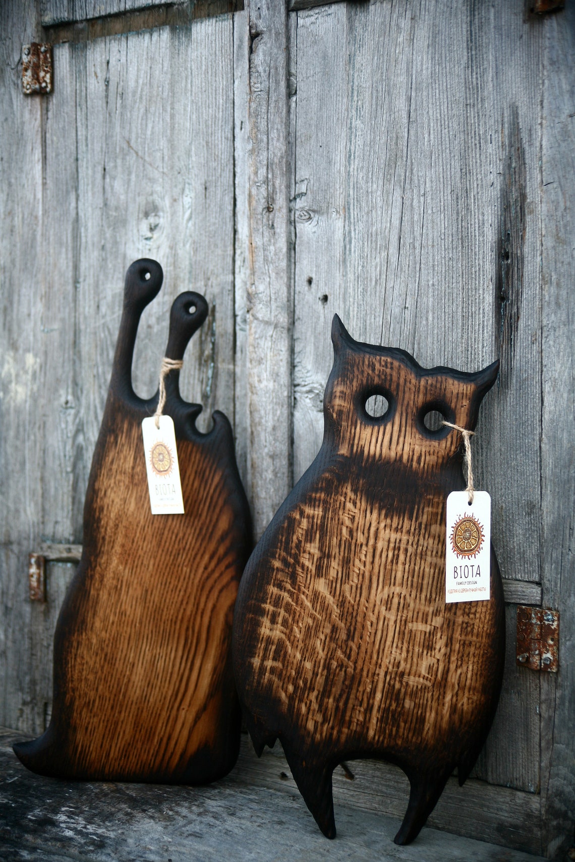 Solid Oak Cutting Bord. Wooden Owl. Kitchen Board. Chopping Etsy