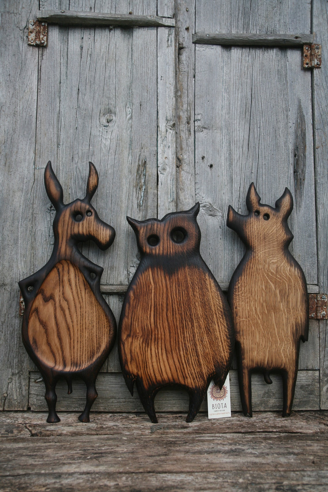 Solid Oak Cutting Bord. Wooden Owl. Kitchen Board. Chopping Etsy