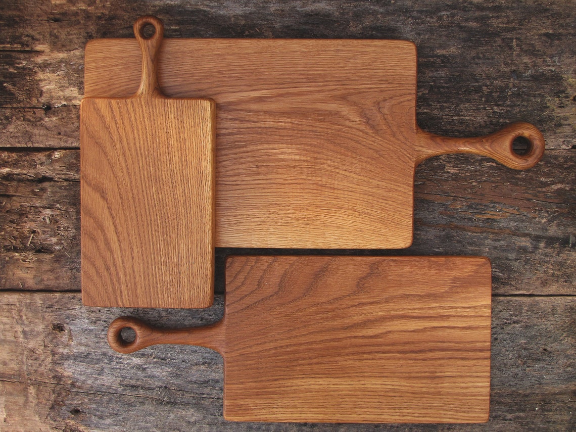 Set of three classic shaped ash cutting boards. Chopping Etsy