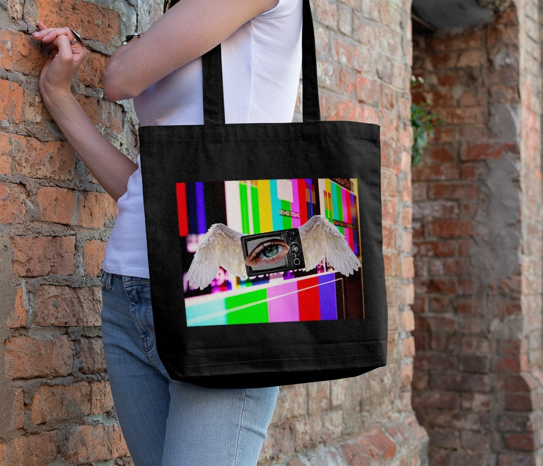 Buy Weirdcore Totebag Tote Bag Aesthetic Trendy Tote Bag Cloth Tote Bag