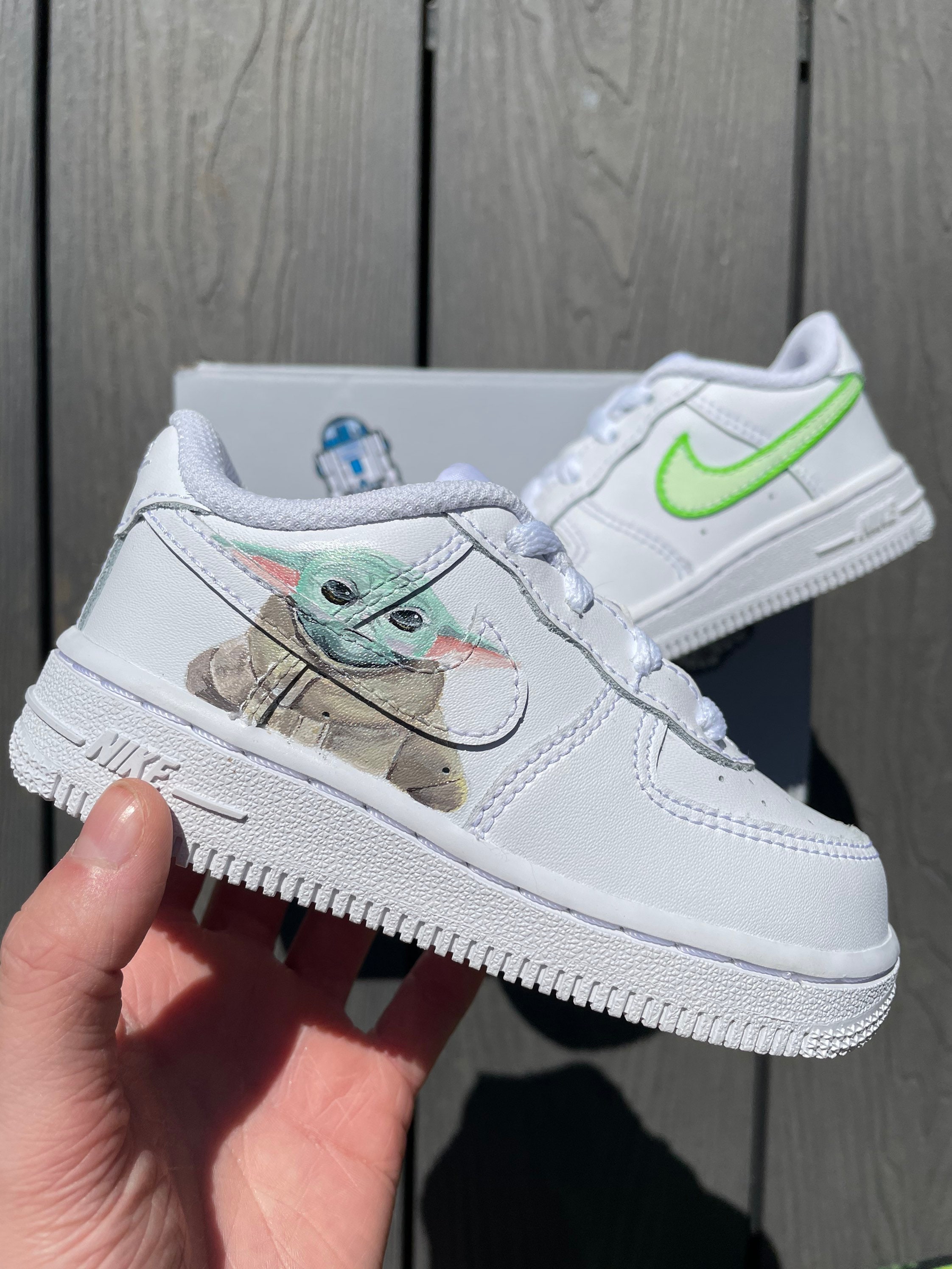 Baby Yoda Air Force 1 Custom | Etsy UK