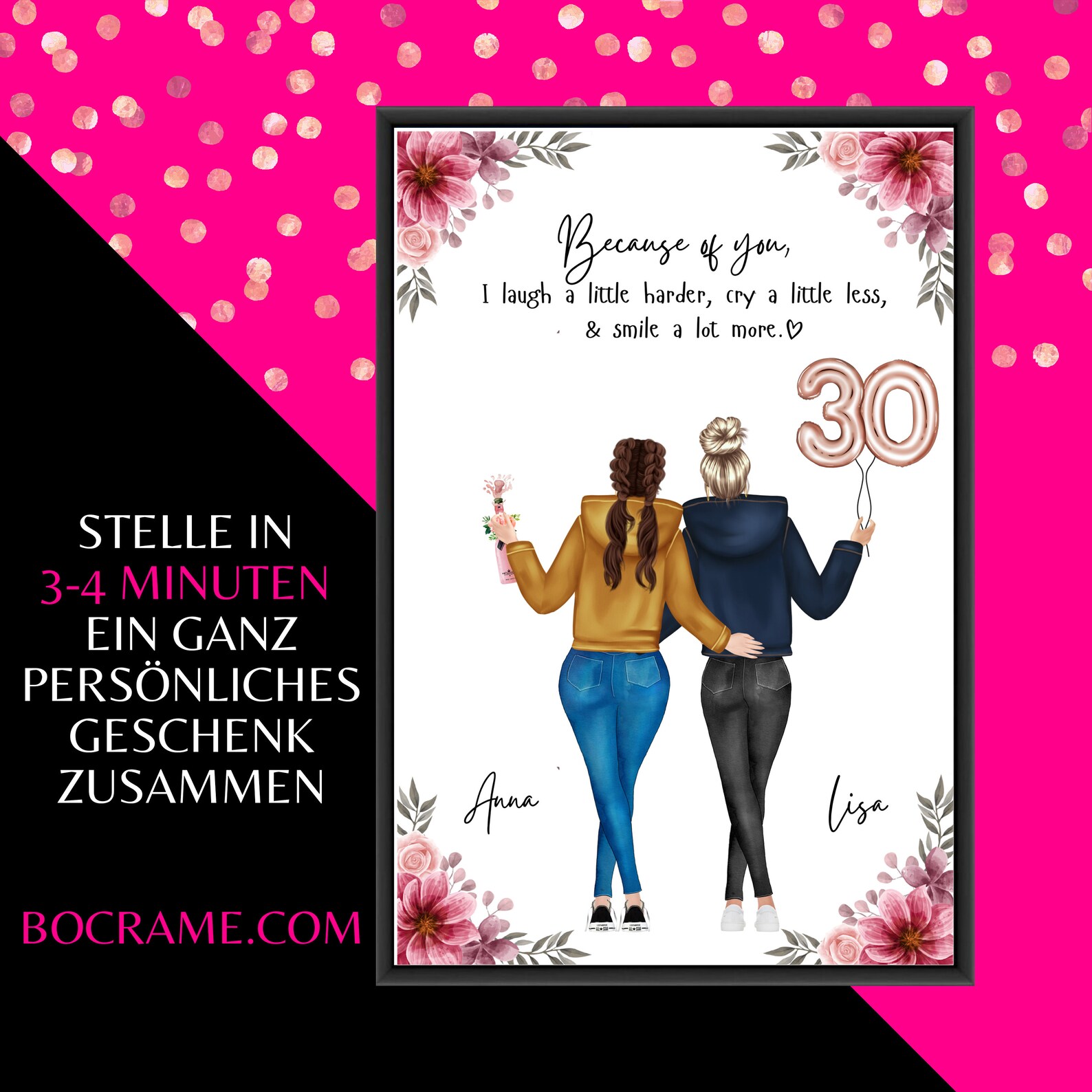 30. Geburtstag Beste Freundin Geschenk Personalized gifts Etsy