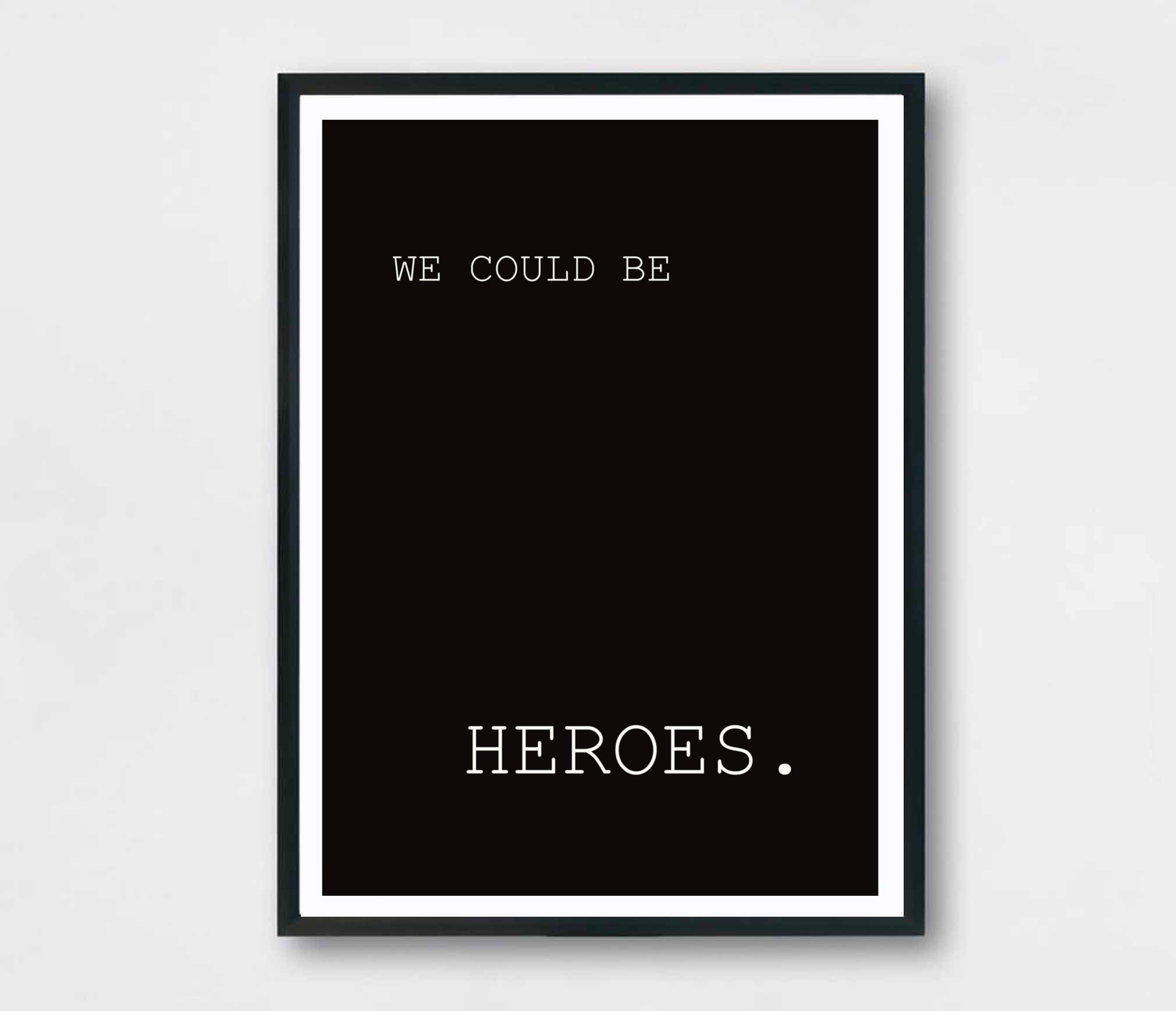 Heroes Poster wall art Gallery Print A5 A4 A3 | Etsy