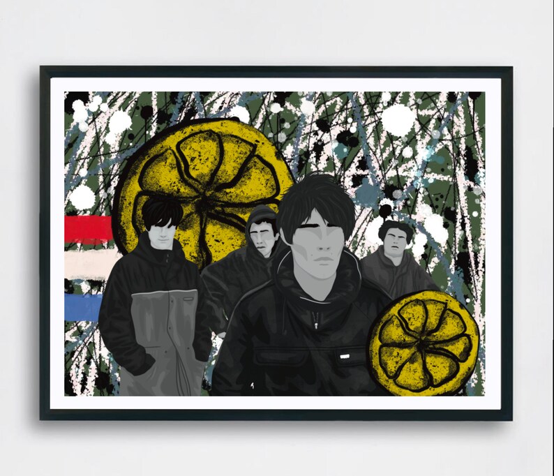 The Stone Roses Illustration Wall Art Gallery A5 A4 A3 Etsy