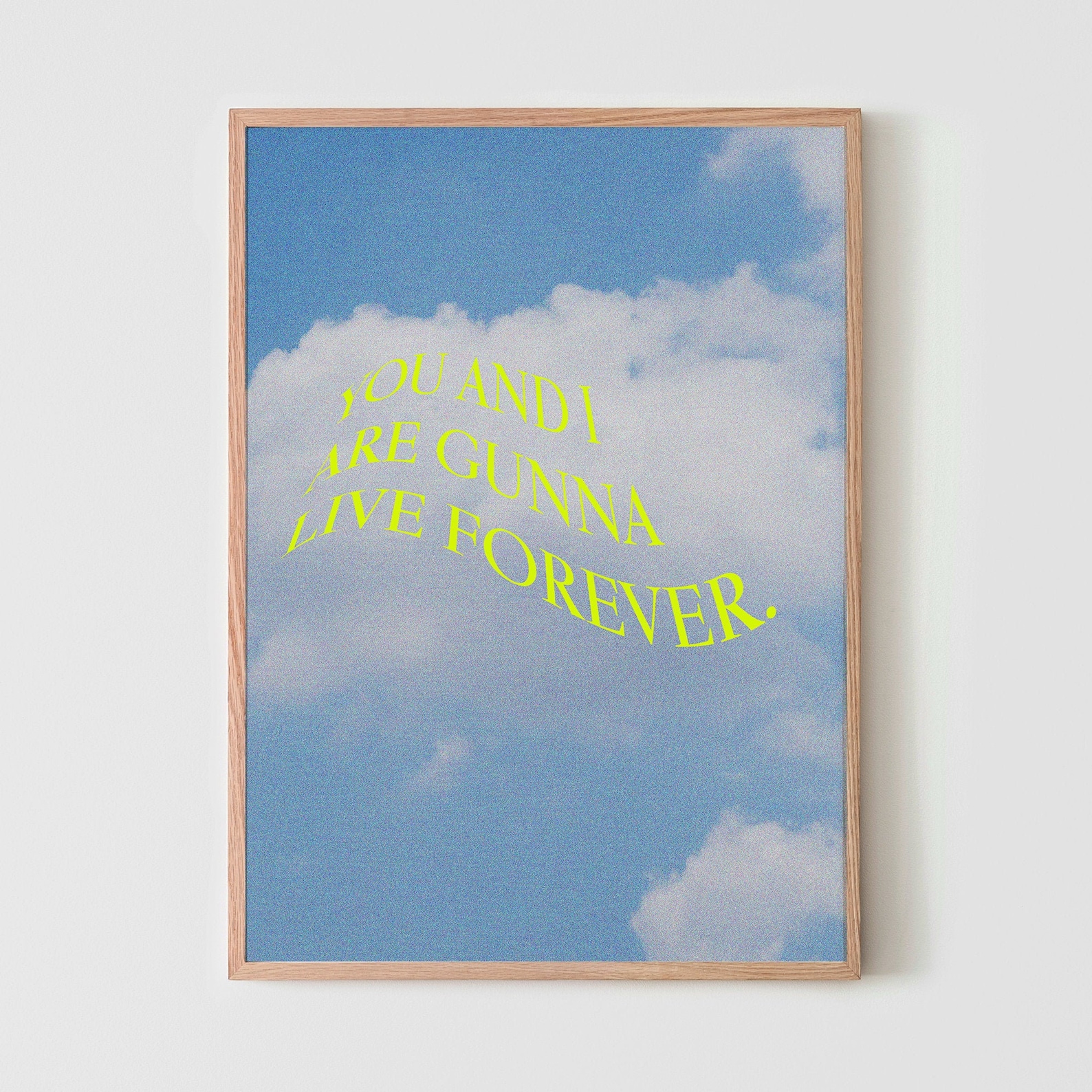 Live Forever Oasis lyrics Wall Art Gallery A5 A4 A3 Etsy
