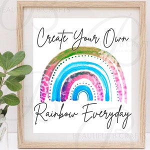 Printable|Wall Art|Sublimation|Digital File|Watercolor|Leopard Print|Rainbow|Download|Waterslide|Decor|