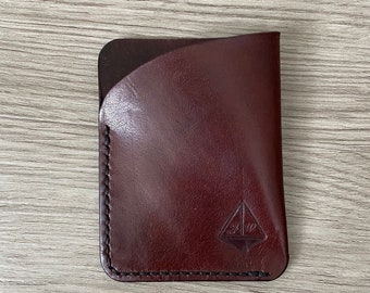 Personalised, Kangaroo Leather Card and Note Holder, Personalised, Slim Wallet, Slim Card Holder, Minimalist Wallet, Money Slip.