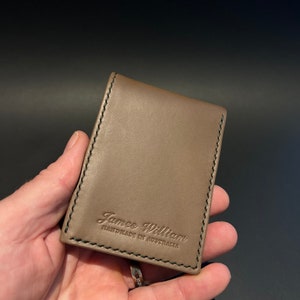 Italian Leather Wallet, Slim Wallet, Minimalist Wallet, Bifold wallet, Personalised, Made in Australia.
