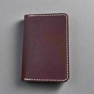 Personalisierte Känguru-Leder-Geldbörse, minimalistischer vertikaler Kartenhalter, Geschenk zum 3. Jahrestag, Vatertagsgeschenk, kostenlose Gravur