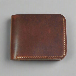 Leder Bifold Brieftasche | Handgefertigt aus pflanzlich gegerbtem Leder Perfektes Geschenk für Ihn | Weihnachten & Jubiläum | Hergestellt in Australien |