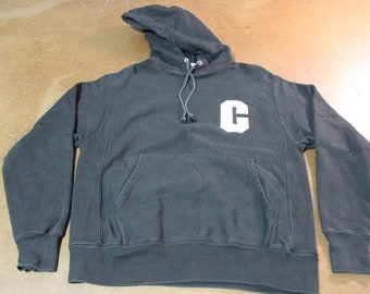 Men's Champion Gray Louisville Bats Baseball Reverse Weave Pullover Hoodie Size: Extra Small