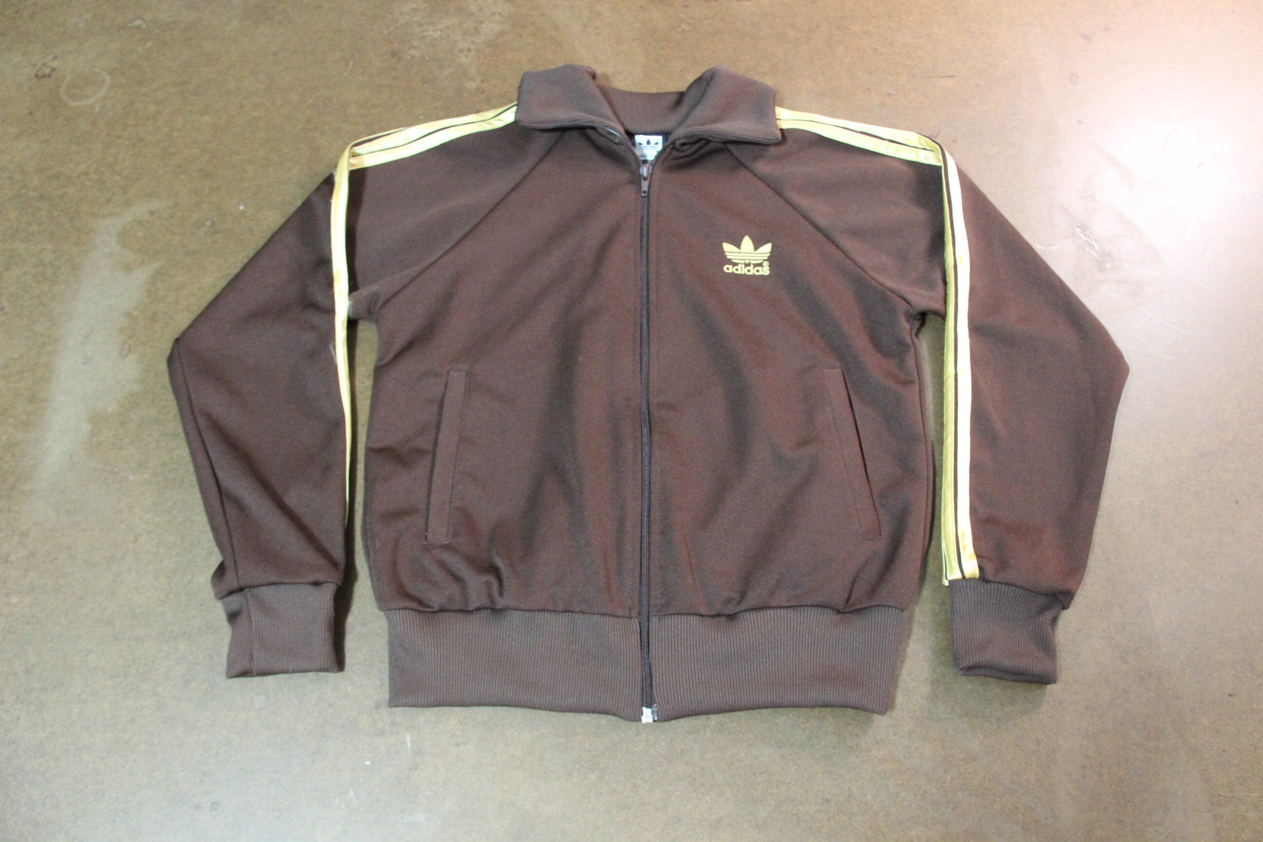 Brown Adidas Jacket - Etsy