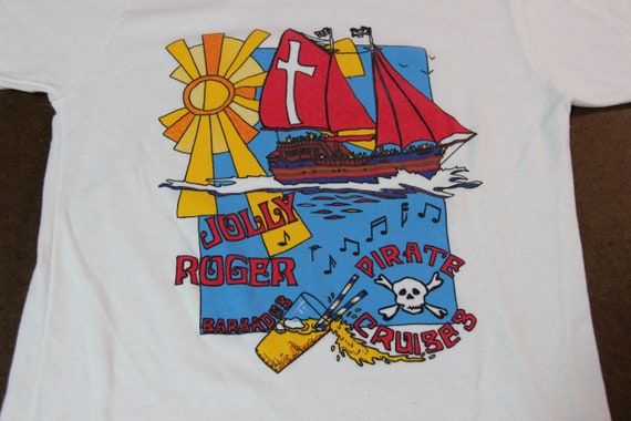 Jolly Rogers Pirate Cruises Barbados T-Shirt / Ca… - image 2