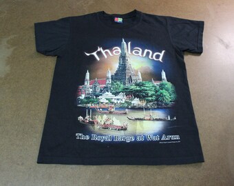 Vintage Thailand Tourist T-Shirt / 90s Urlaubs Big Graphic Tee