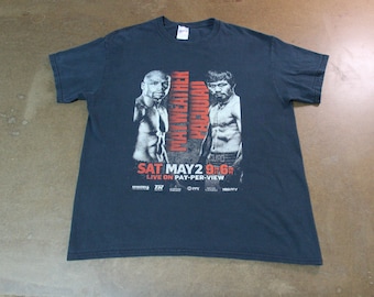 Gildan / Mayweather Vs. Pacquiao / Boxing Shirt / Graphic Promo Tee
