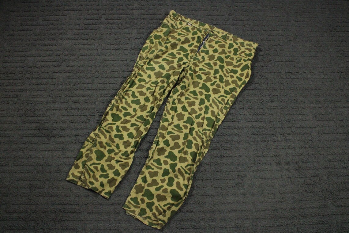 Vintage Camo Pants / Duck Hunter Camouflage / Utility Trousers Etsy