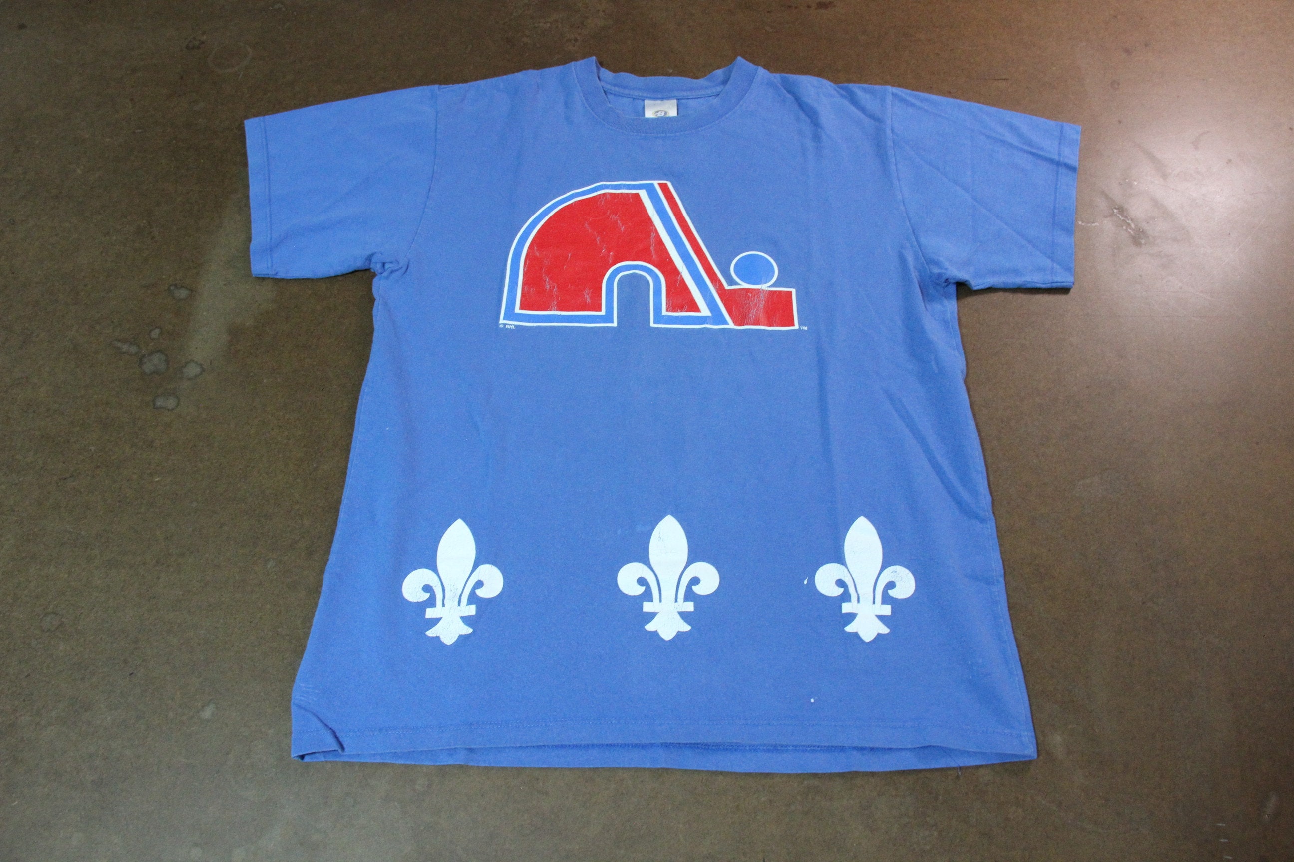 Quebec Nordiques Old Time Hockey Vintage T-Shirt Men's Size-XL Made In  Canada