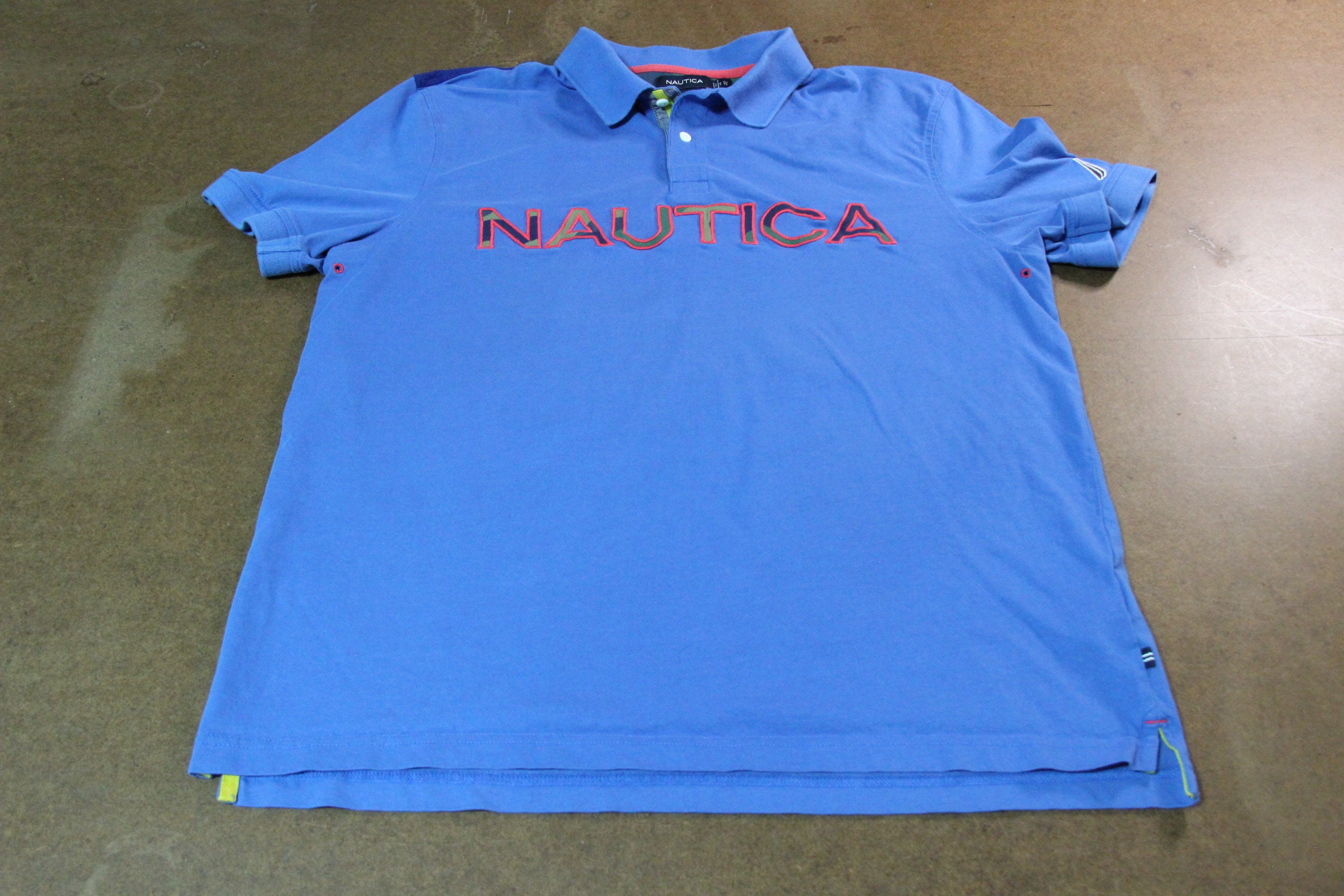 Vintage Nautica Stripes Polo Rugby Shirt Xlarge Y2K Nautica Sailing Gear  Embroidery Logo Shirt Nautica Usa Striped Longsleeves Polos Size XL -   Canada