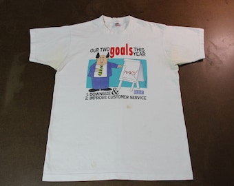 Dilbert T-Shirt / Vintage 90s Dilbert Cartoon Show / Promo Graphic Tee Shirt