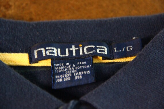 Vintage Nautica Shirt / Small Boat Polo Top / 90s… - image 3