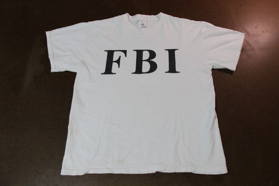 Vintage Delta FBI T-shirt / 90s Police Big Graphic Tee - Etsy