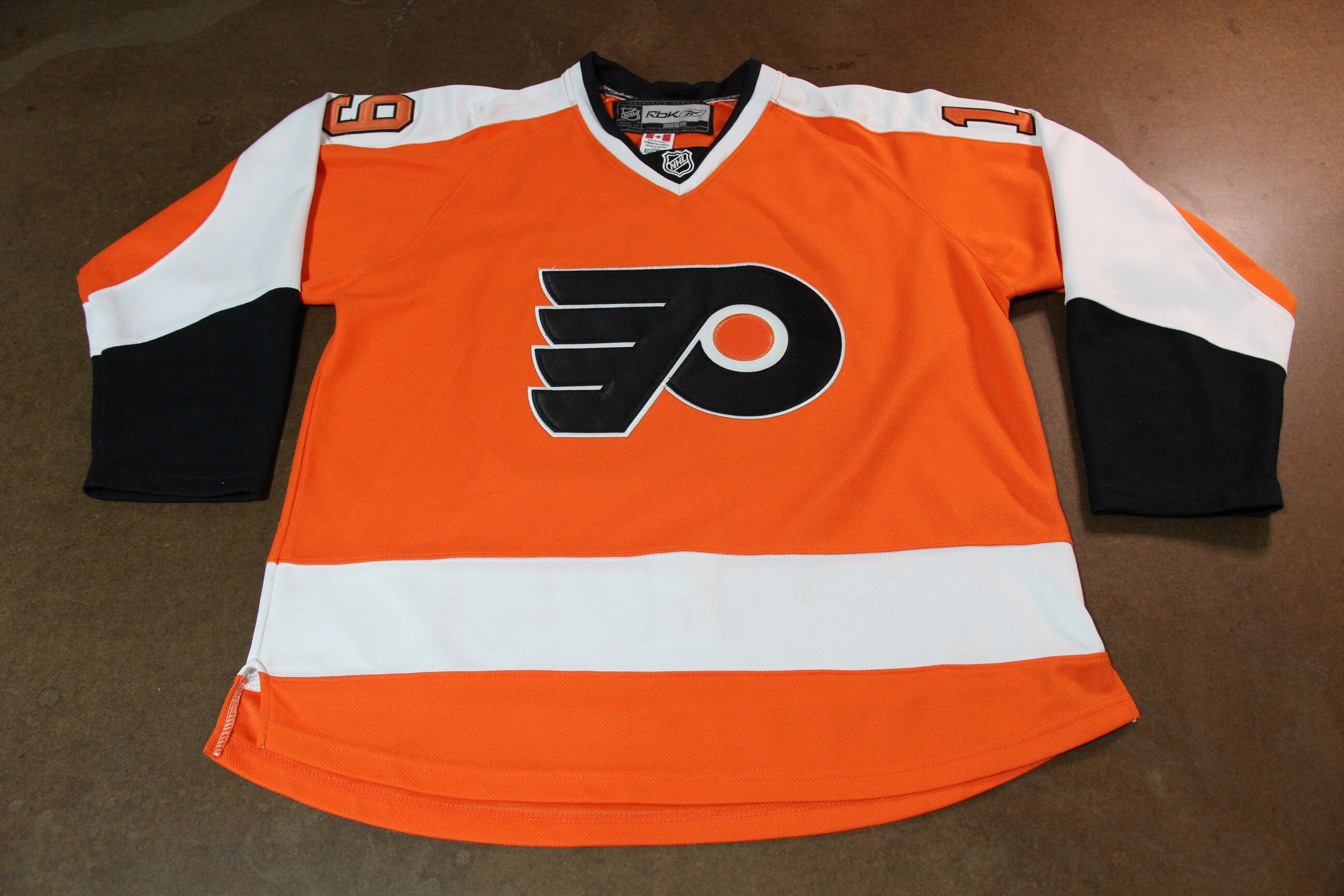 Philadelphia Flyers Vintage Hockey Jersey Stitched White Reebok