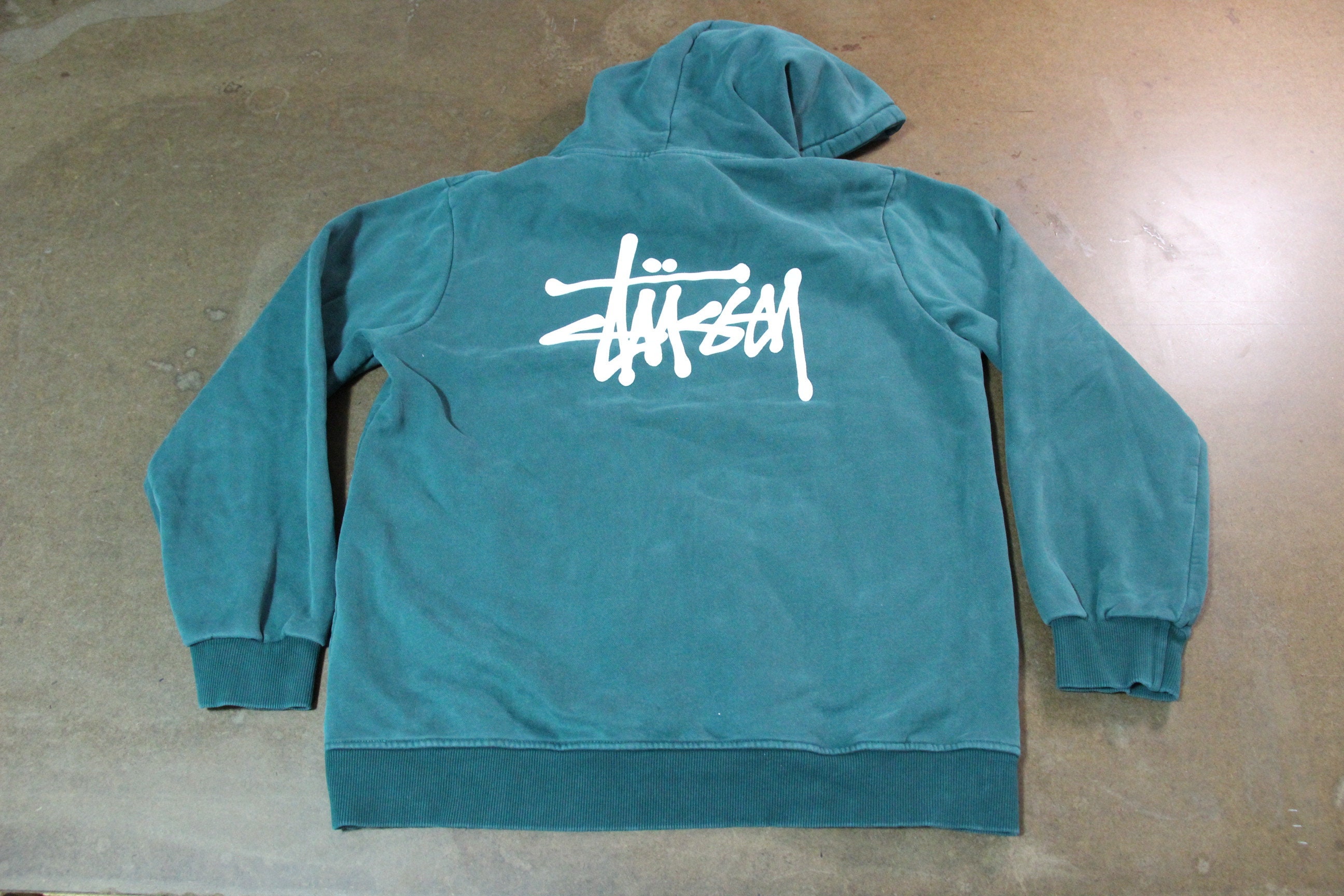 90s Vintage old Stussy Monogram N4 LOGO shirt hoodie Sweatshirt